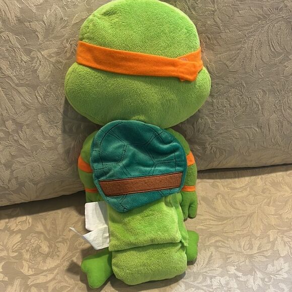Teenage Mutant Ninja Turtle Michaelangelo 18” Plush Seat Pet. Seat Belt Buddy - Picture 3 of 7
